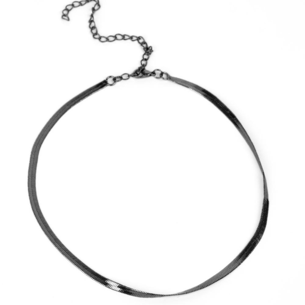 Paparazzi Choker In No Time Flat - Black